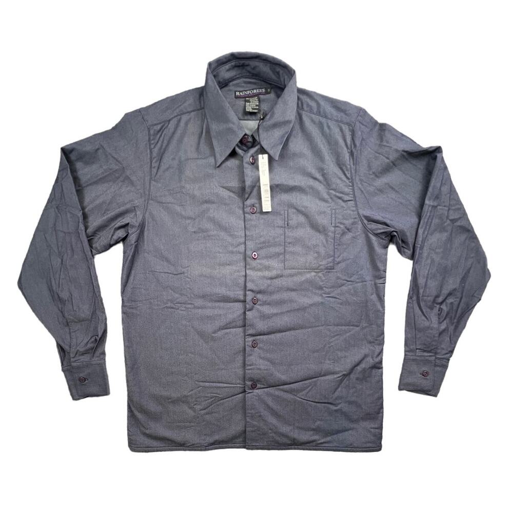 Rainforest Tsangku Collection Men's Button Down Long Sleeve Shirt Size Small New